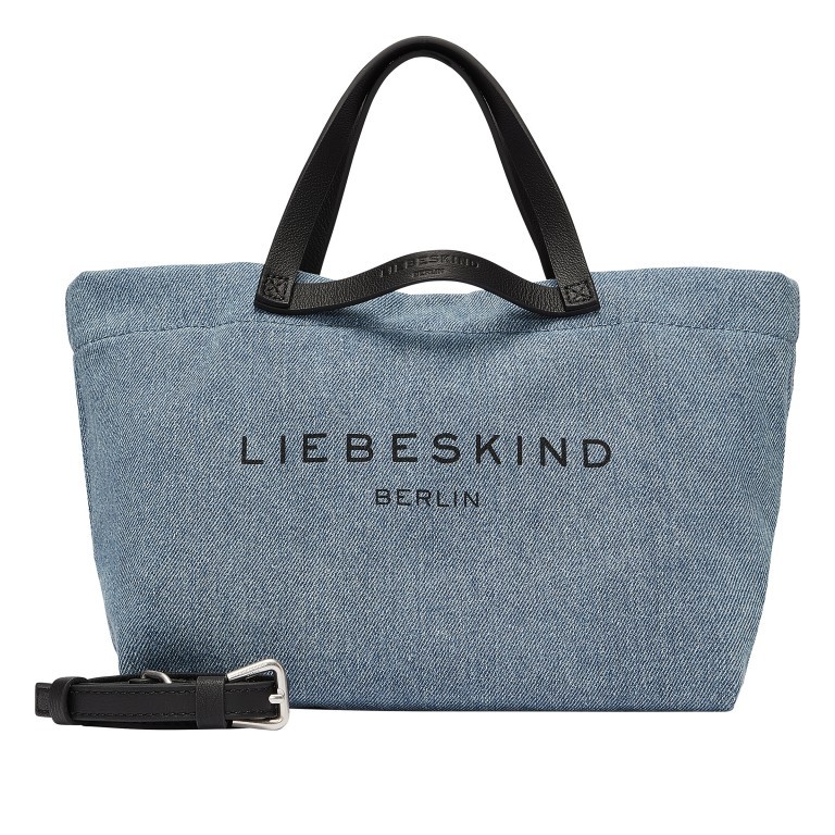 Tasche Canvas Aurora Shopper XS Blue, Farbe: blau/petrol, Marke: Liebeskind Berlin, EAN: 4099593076673, Abmessungen in cm: 23x17.5x12.5, Bild 1 von 5