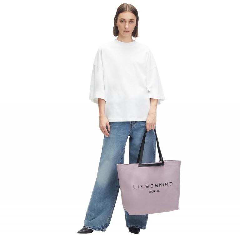 Shopper Canvas Aurora Shopper L Pale Lavender, Farbe: flieder/lila, Marke: Liebeskind Berlin, EAN: 4099593076994, Abmessungen in cm: 55.5x38x19, Bild 3 von 5