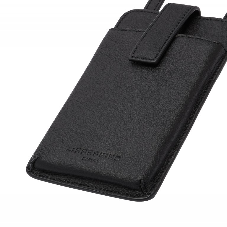 Umhängetasche Harris Mobile Pouch Black, Farbe: schwarz, Marke: Liebeskind Berlin, EAN: 4099593078097, Abmessungen in cm: 10x18x1, Bild 6 von 6