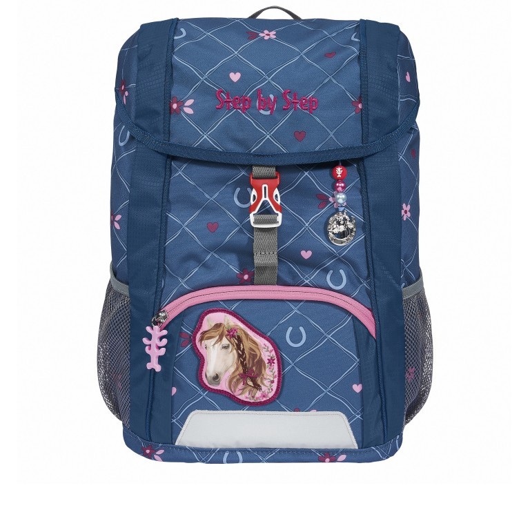 Kinderrucksack Kid Set 3-teilig Horse Lima, Farbe: blau/petrol, Marke: Step by Step, EAN: 4047443492005, Abmessungen in cm: 26x35x17, Bild 2 von 7