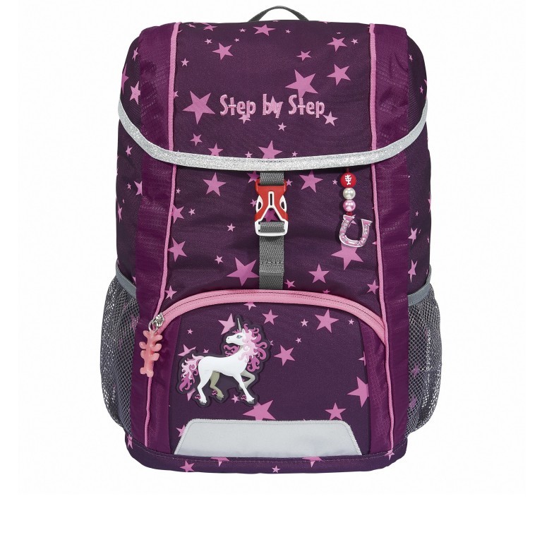 Kinderrucksack Kid Set 3-teilig Unicorn Nuala, Farbe: flieder/lila, Marke: Step by Step, EAN: 4047443491992, Abmessungen in cm: 26x35x17, Bild 2 von 7