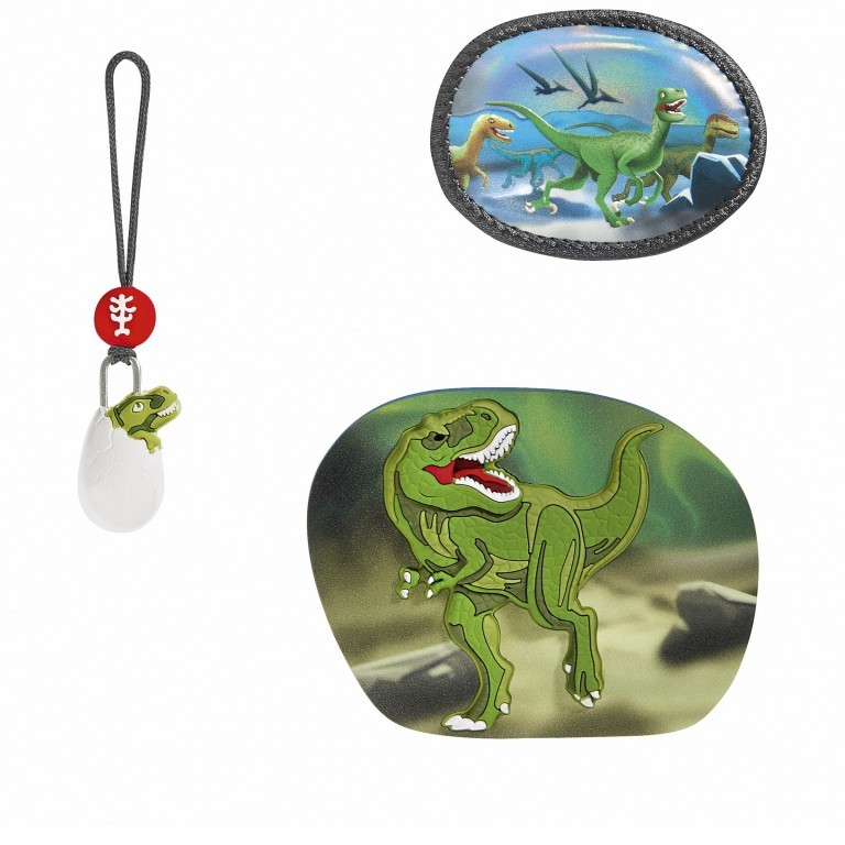 Sticker / Anhänger für Schulranzen Magic Mags T-Rex Taro, Farbe: grün/oliv, Marke: Step by Step, EAN: 4047443484956, Bild 1 von 3
