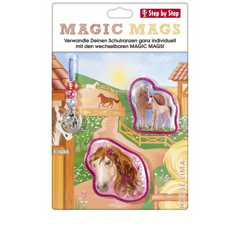Sticker / Anhänger für Schulranzen Magic Mags Horse Lima, Farbe: rosa/pink, Marke: Step by Step, EAN: 4047443484673, Bild 2 von 3