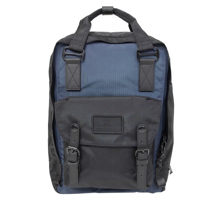 Rucksack Go Wild Series Macaroon mit Laptopfach 13 Zoll Volumen 16 Liter Black Navy, Farbe: blau/petrol, Marke: Doughnut, EAN: 4895222510750, Abmessungen in cm: 28x38x11, Bild 1 von 6