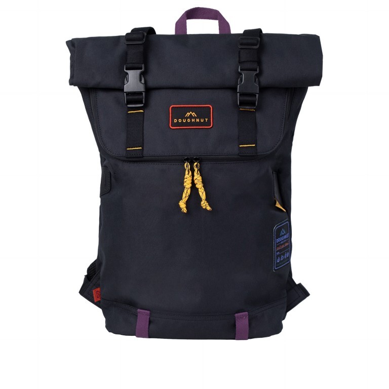 Rucksack Happy Camper Series Christopher mit Laptopfach 14 Zoll Volumen 18 Liter Black, Farbe: schwarz, Marke: Doughnut, EAN: 4895222511665, Abmessungen in cm: 32x45x12.5, Bild 1 von 3