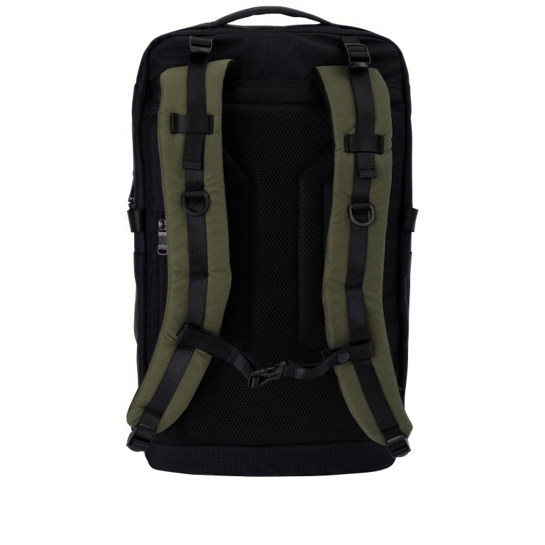 Rucksack Street Cruise Series Roaming mit Laptopfach 15 Zoll Volumen 27 Liter Army, Farbe: grün/oliv, Marke: Doughnut, EAN: 4895222512280, Abmessungen in cm: 30x53x16.5, Bild 3 von 12