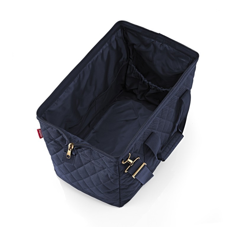 Reisetasche Rhombus Midnight Gold, Farbe: blau/petrol, Marke: Reisenthel, EAN: 4012013733161, Abmessungen in cm: 48x39.5x29, Bild 3 von 5