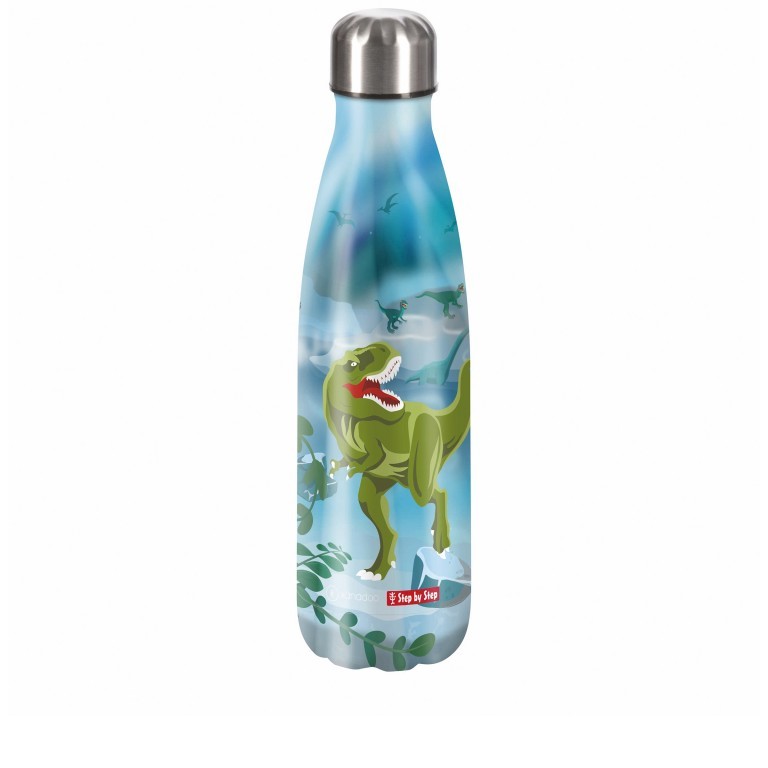 Trinkflasche Volumen 500 ml Wild T-Rex Taro, Farbe: bunt, Marke: Step by Step, EAN: 4047443493781, Abmessungen in cm: 7.5x28x7.5, Bild 1 von 2