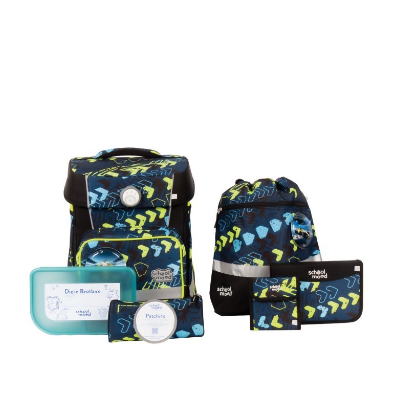 Schulranzen Hero Maxx Air+ 7-tlg. Elias, Farbe: gelb, Marke: School Mood, EAN: 4260673272128, Abmessungen in cm: 30x38x22, Bild 1 von 9