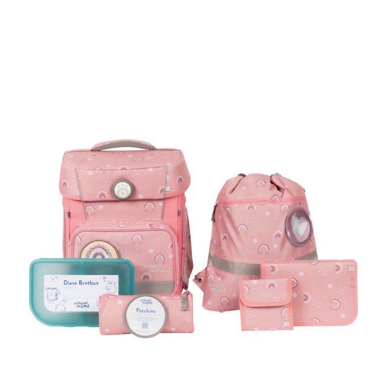 Schulranzen Hero Maxx Air+ Nordic Collection 7-tlg. Rainbow, Farbe: rosa/pink, Marke: School Mood, EAN: 4260673272388, Abmessungen in cm: 30x38x22, Bild 1 von 9