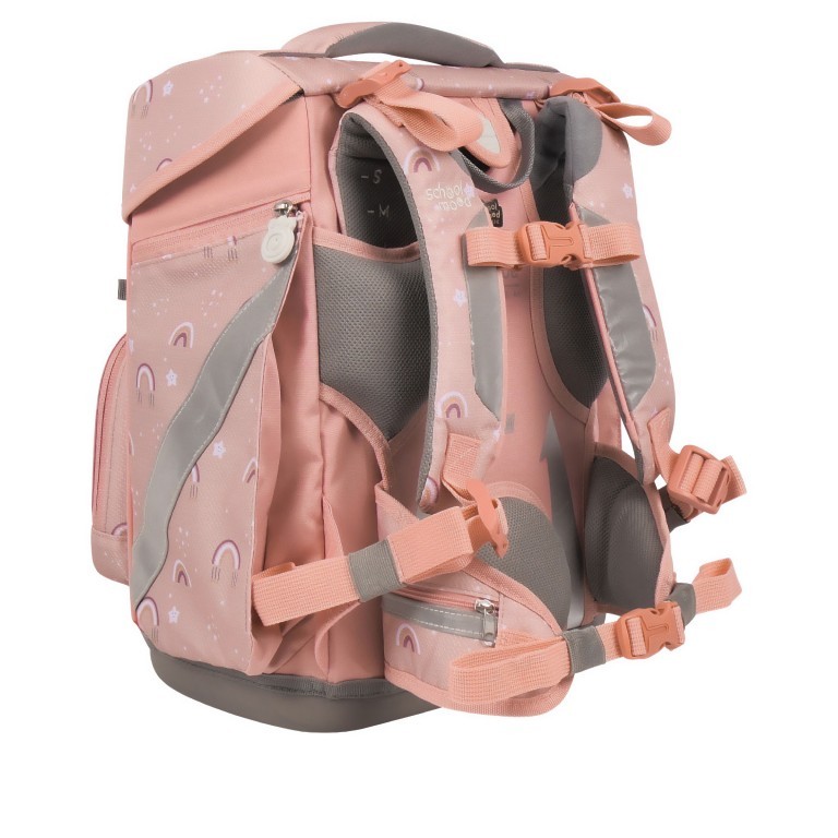 Schulranzen Hero Maxx Air+ Nordic Collection 7-tlg. Rainbow, Farbe: rosa/pink, Marke: School Mood, EAN: 4260673272388, Abmessungen in cm: 30x38x22, Bild 5 von 9