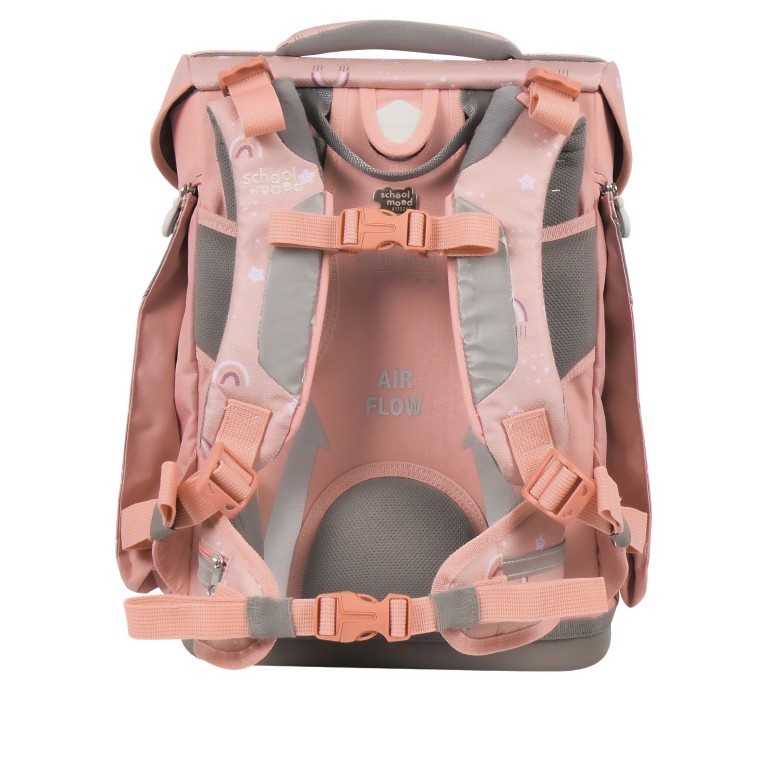 Schulranzen Hero Maxx Air+ Nordic Collection 7-tlg. Rainbow, Farbe: rosa/pink, Marke: School Mood, EAN: 4260673272388, Abmessungen in cm: 30x38x22, Bild 6 von 9