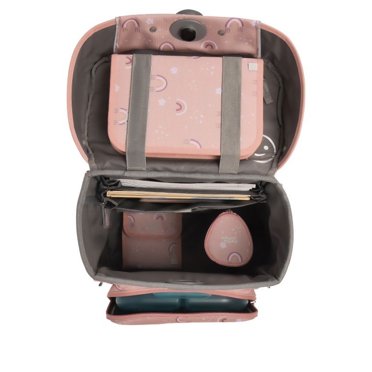 Schulranzen Hero Maxx Air+ Nordic Collection 7-tlg. Rainbow, Farbe: rosa/pink, Marke: School Mood, EAN: 4260673272388, Abmessungen in cm: 30x38x22, Bild 7 von 9