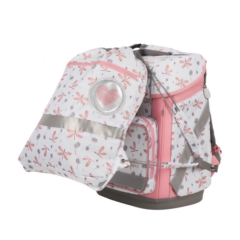 Schulranzen Hero Maxx Air+ Nordic Collection 7-tlg. Dragonfly, Farbe: rosa/pink, Marke: School Mood, EAN: 4260673272395, Abmessungen in cm: 30x38x22, Bild 8 von 9
