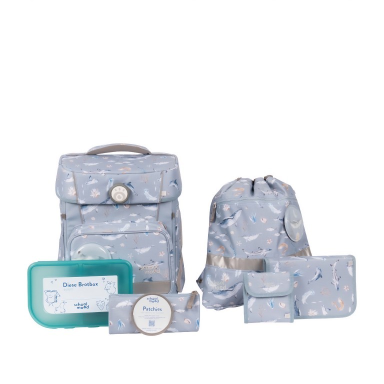 Schulranzen Hero Maxx Air+ Nordic Collection 7-tlg. Aqua, Farbe: blau/petrol, Marke: School Mood, EAN: 4260673272418, Abmessungen in cm: 30x38x22, Bild 1 von 9