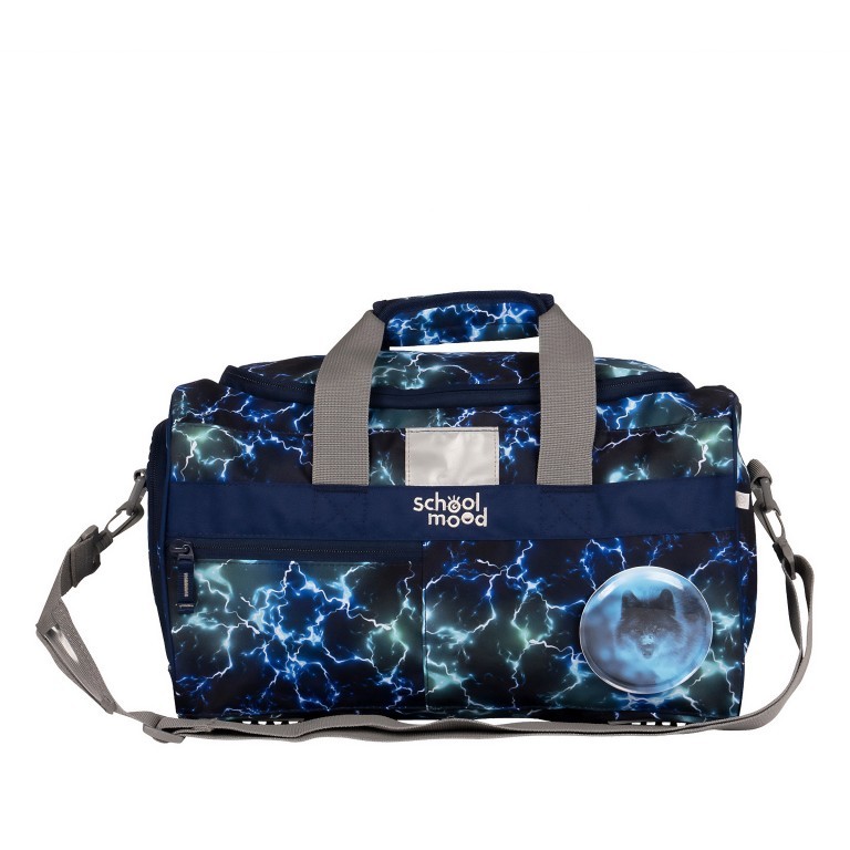Sporttasche Felix, Farbe: blau/petrol, Marke: School Mood, EAN: 4260673270445, Abmessungen in cm: 39x20x22, Bild 1 von 4