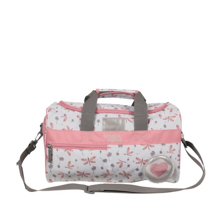 Sporttasche Nordic Collection Dragonfly, Farbe: rosa/pink, Marke: School Mood, EAN: 4260673272470, Abmessungen in cm: 39x20x22, Bild 1 von 4