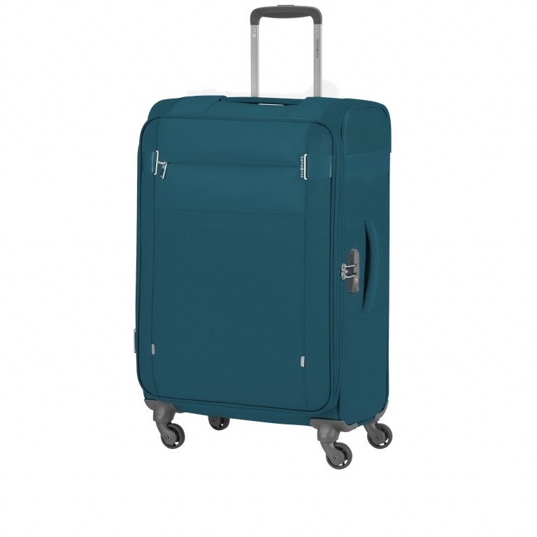 Koffer Citybeat Spinner 66 erweiterbar Petrol Blue, Farbe: blau/petrol, Marke: Samsonite, EAN: 5400520195753, Abmessungen in cm: 42x66x28, Bild 2 von 8