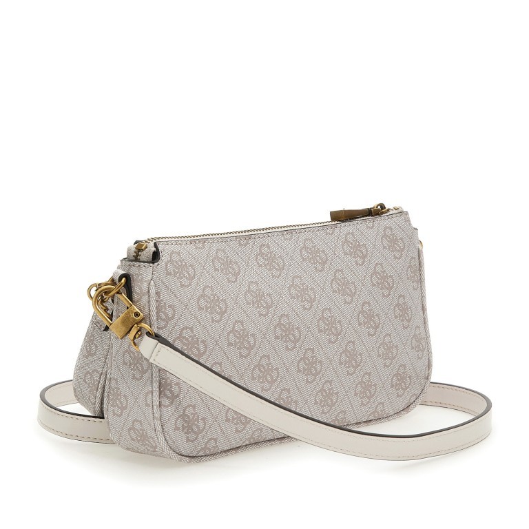 Umhängetasche Noelle Double Pouch Crossbody S Dove Logo, Farbe: weiß, Marke: Guess, EAN: 0190231710547, Abmessungen in cm: 24x14x4, Bild 2 von 7