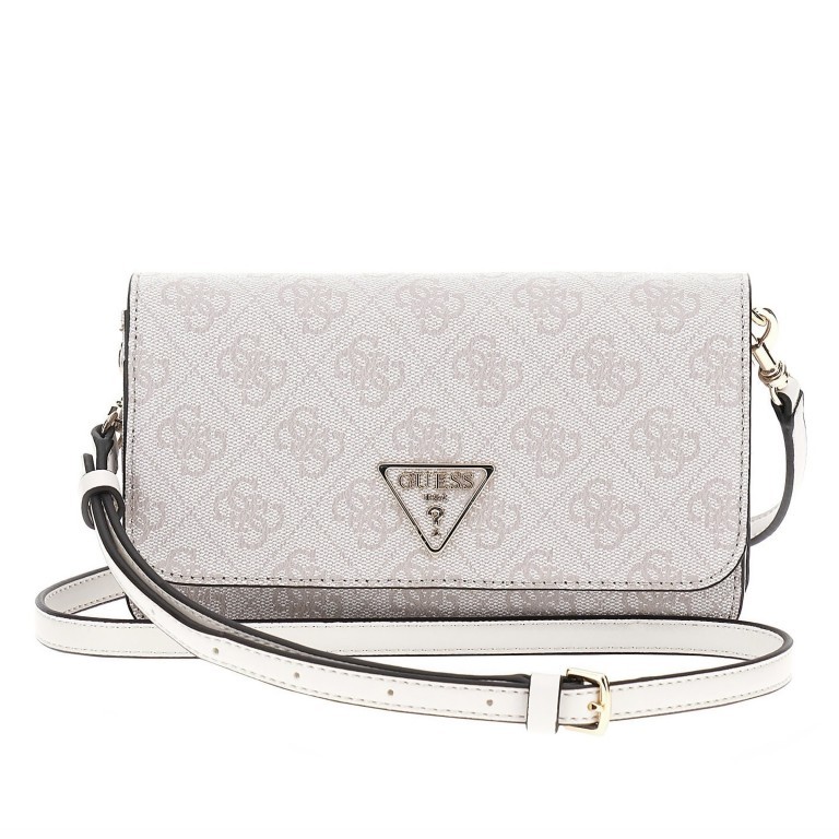 Handy- / Umhängetasche / Clutch / Portemonnaie Laurel Dove Logo, Farbe: weiß, Marke: Guess, EAN: 0190231710554, Abmessungen in cm: 19.5x13x5, Bild 1 von 7