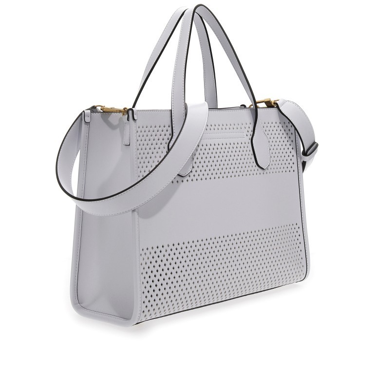 Handtasche Katey Perforation White, Farbe: weiß, Marke: Guess, EAN: 0190231702382, Abmessungen in cm: 34x26.5x13.5, Bild 2 von 3