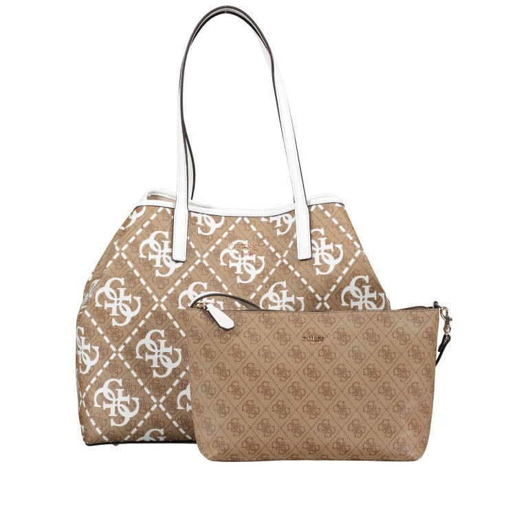 Shopper Vikky 4G-Logo variabel in der Form Latte Logo White, Farbe: weiß, Marke: Guess, EAN: 0190231722694, Abmessungen in cm: 39x33x17, Bild 1 von 1