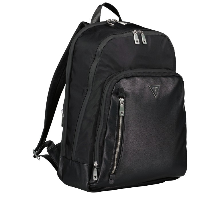 Rucksack Certosa Smart Black, Farbe: schwarz, Marke: Guess, EAN: 7622078029146, Abmessungen in cm: 31x43x20, Bild 2 von 7