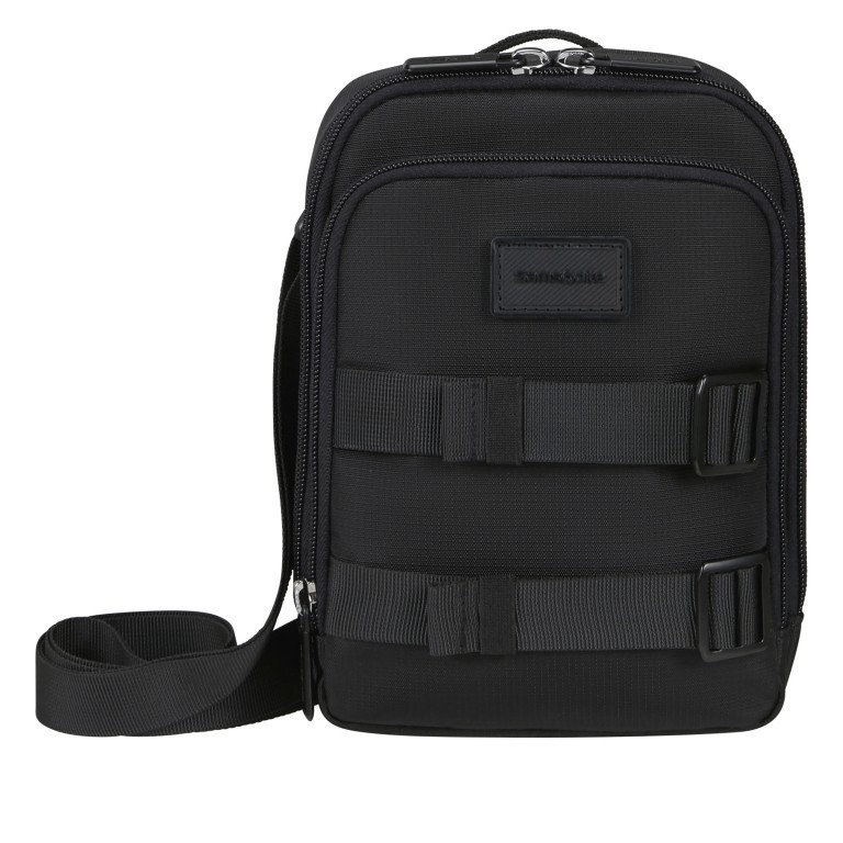 Umhängetasche Sackmod Crossover S Black, Farbe: schwarz, Marke: Samsonite, EAN: 5400520202826, Abmessungen in cm: 15.5x22x4.5, Bild 1 von 8