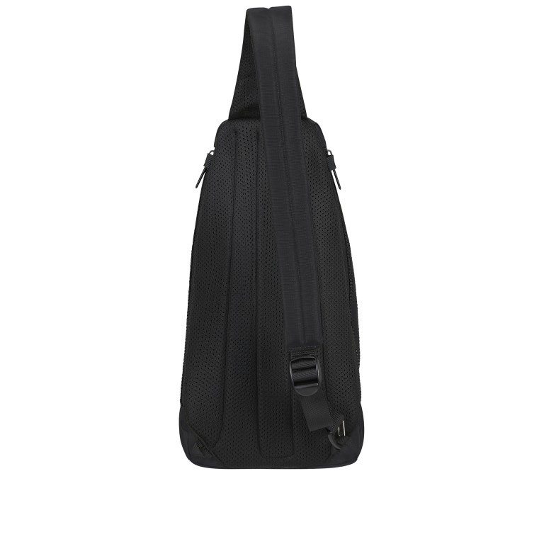 Umhängetasche Sackmod Sling Bag M Black, Farbe: schwarz, Marke: Samsonite, EAN: 5400520202864, Abmessungen in cm: 20x39x5.5, Bild 4 von 8