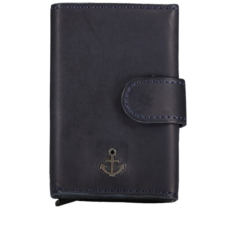 Geldbörse Anchor-Love Robin SL.12738 E-Case Midnight Navy, Farbe: blau/petrol, Marke: Harbour 2nd, EAN: 4046478064638, Abmessungen in cm: 6.5x10x2, Bild 1 von 5