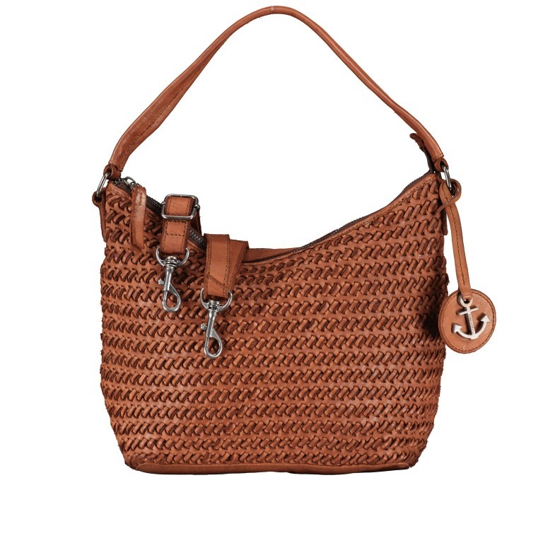 Beuteltasche Soft-Weaving-3 Cathrin SW-11899 Charming Cognac, Farbe: cognac, Marke: Harbour 2nd, EAN: 4046478064904, Abmessungen in cm: 25x25x11.5, Bild 1 von 8