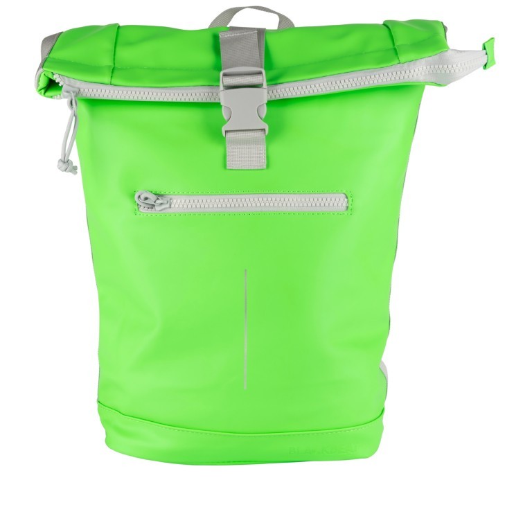 Freizeitrucksack Mart mit Rolltop Green Neon, Farbe: grün/oliv, Marke: Blackbeat, EAN: 8720791043902, Abmessungen in cm: 28x44x13, Bild 1 von 5