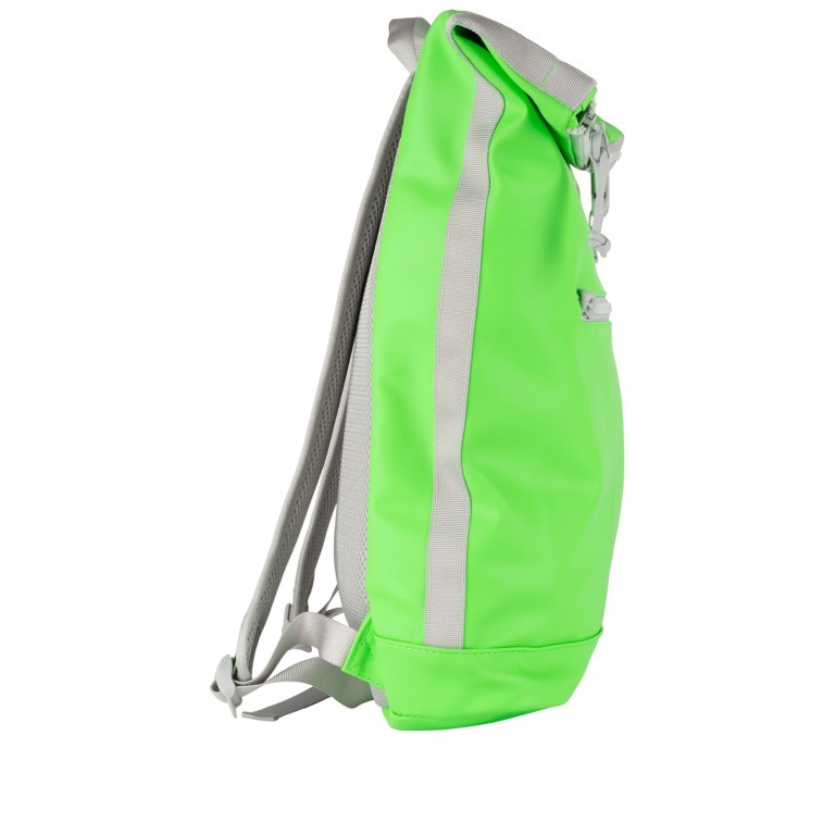 Freizeitrucksack Mart mit Rolltop Green Neon, Farbe: grün/oliv, Marke: Blackbeat, EAN: 8720791043902, Abmessungen in cm: 28x44x13, Bild 2 von 5