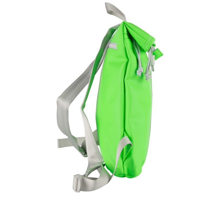 Rucksack Mart mit Rolltop Green Neon, Farbe: grün/oliv, Marke: Blackbeat, EAN: 8720791043933, Abmessungen in cm: 27x32x8.5, Bild 2 von 5