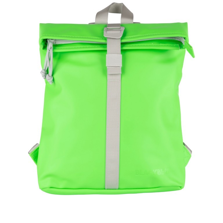 Rucksack Mart mit Rolltop Green Neon, Farbe: grün/oliv, Marke: Blackbeat, EAN: 8720791043933, Abmessungen in cm: 27x32x8.5, Bild 1 von 5