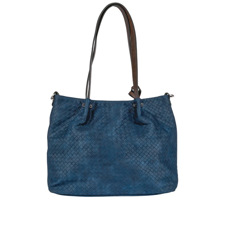 Shopper Bag in Bag Blue, Farbe: blau/petrol, Marke: Flanigan, EAN: 4049391384593, Abmessungen in cm: 29x26x8.5, Bild 3 von 10