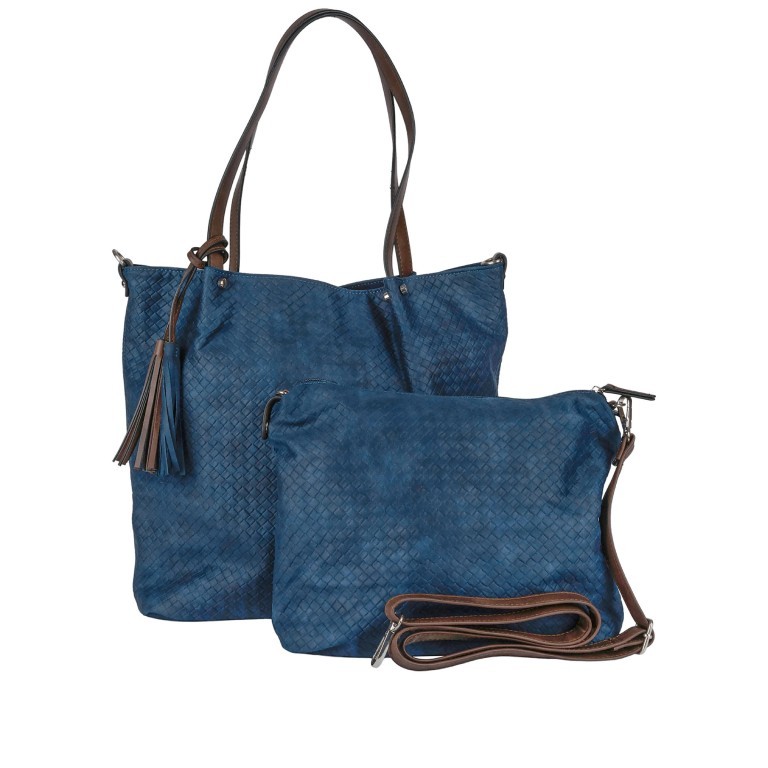 Bag Shopper Bag in Bag Blue, Farbe: blau/petrol, Marke: Flanigan, EAN: 4049391384630, Abmessungen in cm: 33x34.5x10, Bild 1 von 10