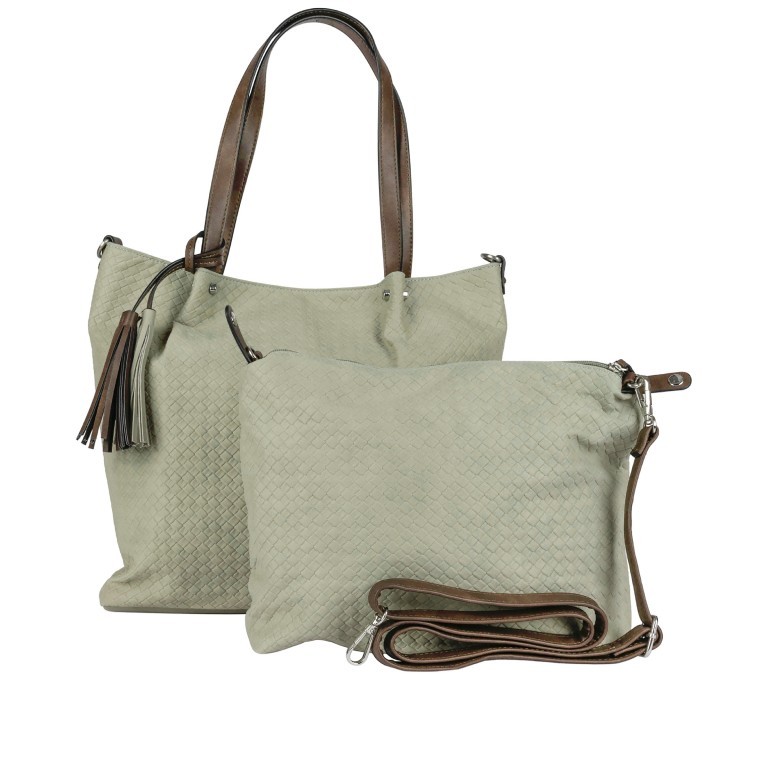 Bag Shopper Bag in Bag Khaki, Farbe: taupe/khaki, Marke: Flanigan, EAN: 4049391384654, Abmessungen in cm: 33x34.5x10, Bild 1 von 10