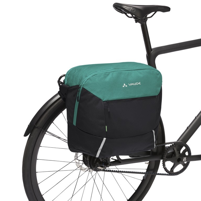 Fahrradtasche / Kuriertasche Cycle Messenger L für Gepäckträger Dusty Forest, Farbe: grün/oliv, Marke: Vaude, EAN: 4062218499560, Abmessungen in cm: 37x41x21, Bild 7 von 10