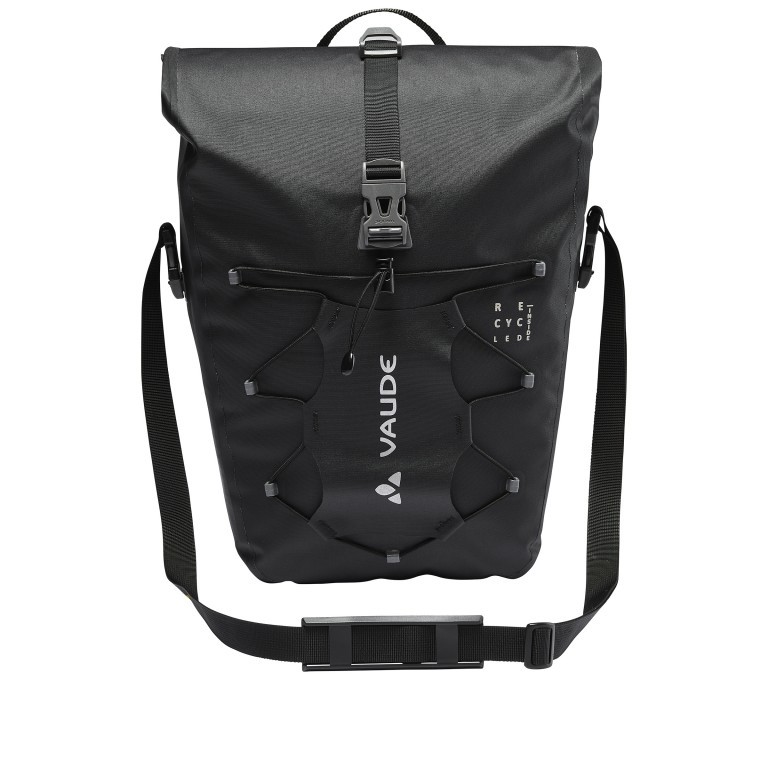 Fahrradtasche Proof Back TR Single für Gepäckträger Black, Farbe: schwarz, Marke: Vaude, EAN: 4062218499034, Abmessungen in cm: 34x38x19, Bild 1 von 6