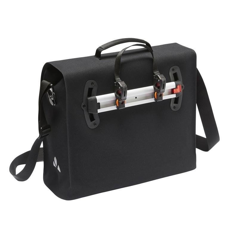 Fahrradtasche Made in Germany Bayreuth IV mit Laptopfach 15.6 Zoll Black, Farbe: schwarz, Marke: Vaude, EAN: 4062218476424, Abmessungen in cm: 41x33x16, Bild 5 von 10