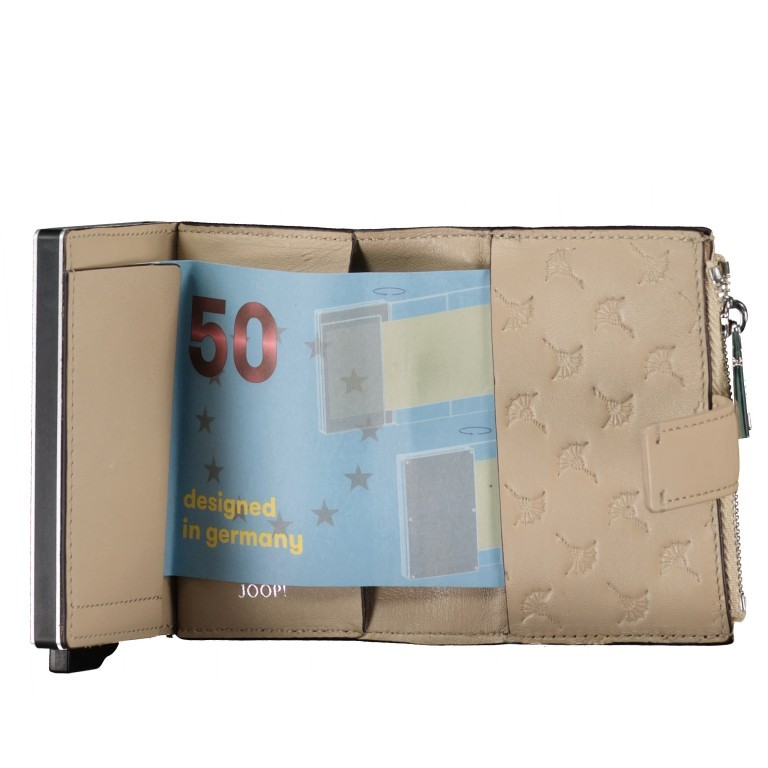 Geldbörse Sofisticato 1.0 E-Cage C-Four mit RFID-Schutz Beige, Farbe: beige, Marke: Joop!, EAN: 4048835128762, Abmessungen in cm: 7x10.5x2.5, Bild 5 von 5