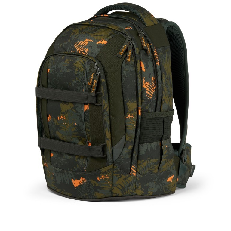 Rucksack Pack mit austauschbaren Swaps Jurassic Jungle, Farbe: grün/oliv, Marke: Satch, EAN: 4057081159970, Abmessungen in cm: 30x45x22, Bild 5 von 7