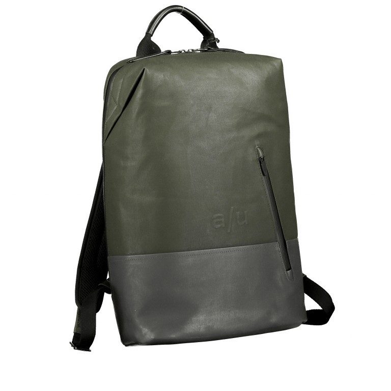 Rucksack Japan Hamamatsu Loden, Farbe: grün/oliv, Marke: Aunts & Uncles, EAN: 4250394985650, Abmessungen in cm: 25x39x10, Bild 2 von 11