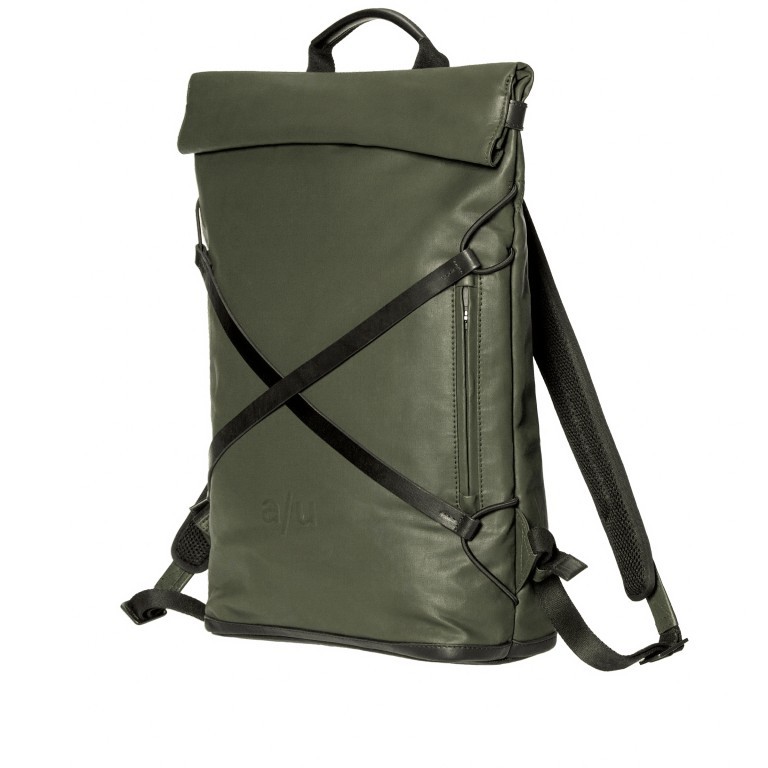 Rucksack Japan Osaka Loden, Farbe: grün/oliv, Marke: Aunts & Uncles, EAN: 4250394985681, Abmessungen in cm: 28x47x12, Bild 2 von 9