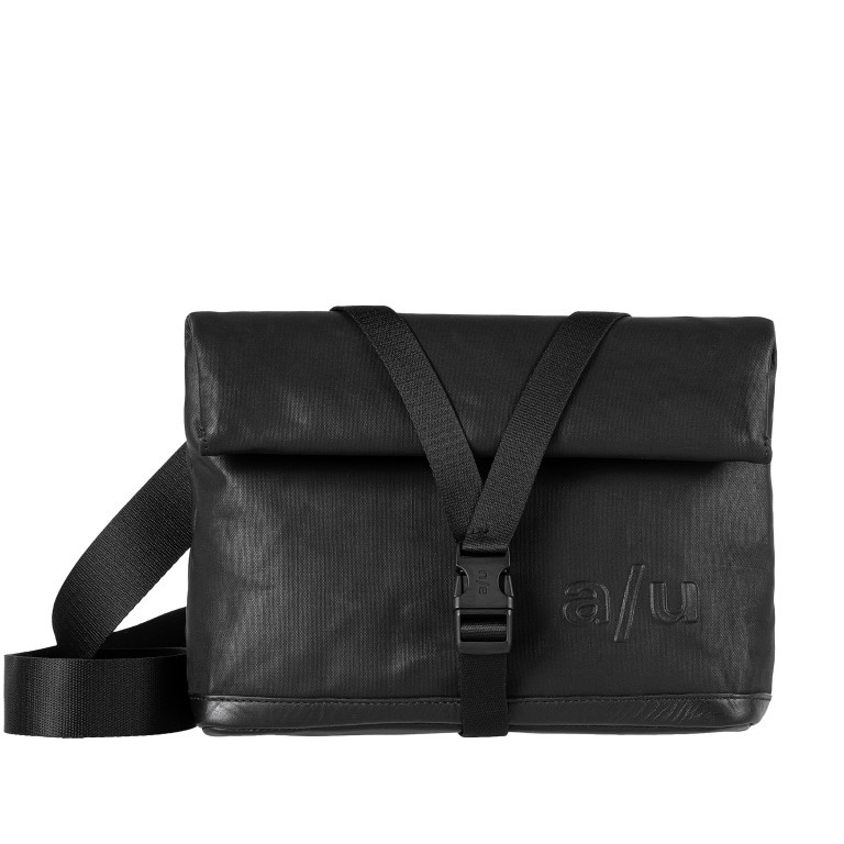 Umhängetasche Japan Yao mit Rolltop Black, Farbe: schwarz, Marke: Aunts & Uncles, EAN: 4250394986206, Abmessungen in cm: 25.5x19x19, Bild 1 von 9