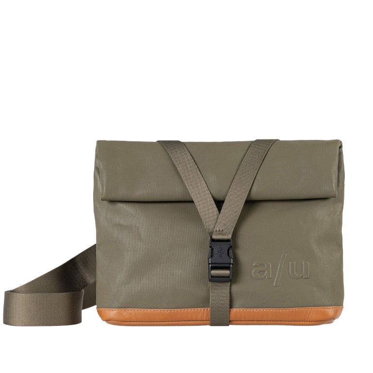 Umhängetasche Japan Yao mit Rolltop Fallen Rock, Farbe: taupe/khaki, Marke: Aunts & Uncles, EAN: 4250394986220, Abmessungen in cm: 25.5x19x19, Bild 1 von 9