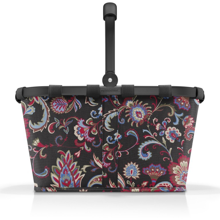 Einkaufskorb Carrybag Paisley Black Frame, Farbe: anthrazit, Marke: Reisenthel, EAN: 4012013731297, Abmessungen in cm: 48x29x28, Bild 2 von 5