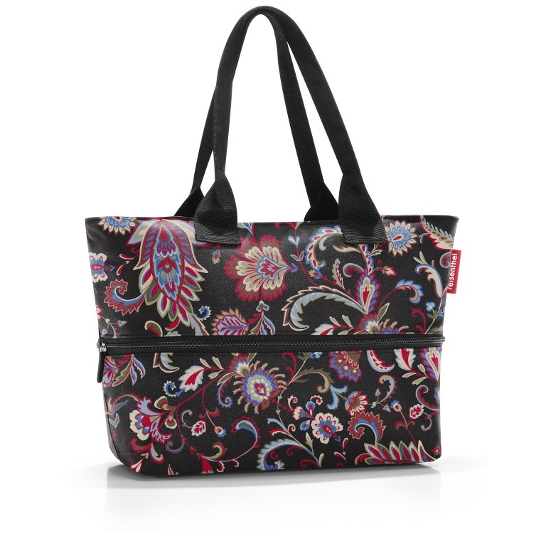 Shopper E1 erweiterbar Paisley Black, Farbe: anthrazit, Marke: Reisenthel, EAN: 4012013731310, Abmessungen in cm: 50x26.5x15.5, Bild 1 von 3