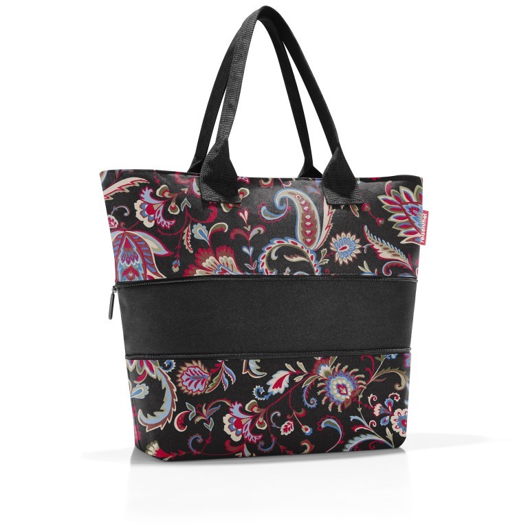 Shopper E1 erweiterbar Paisley Black, Farbe: anthrazit, Marke: Reisenthel, EAN: 4012013731310, Abmessungen in cm: 50x26.5x15.5, Bild 2 von 3